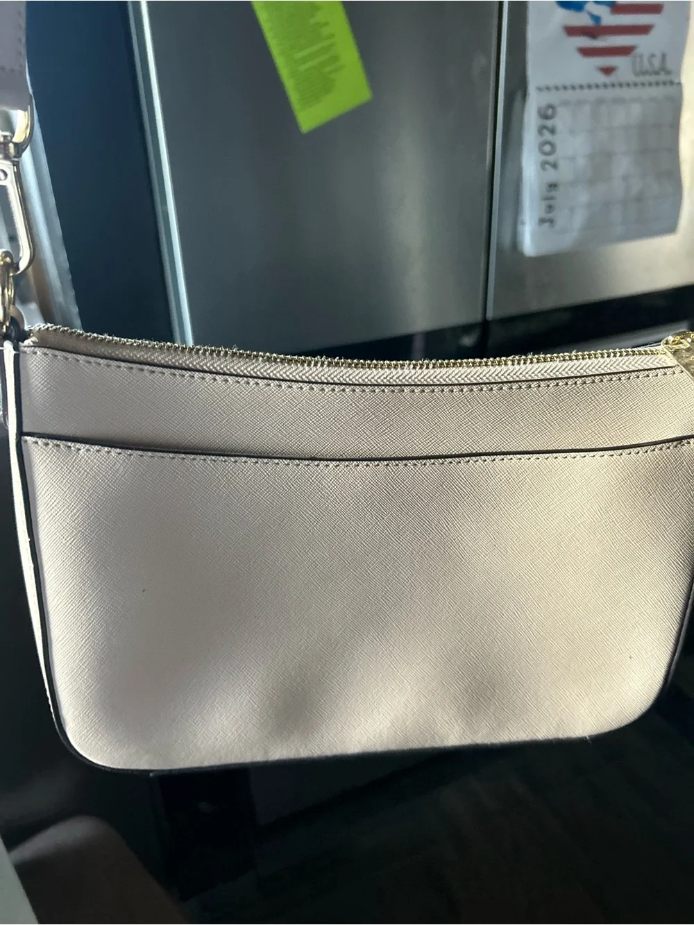 Michael Kors Light Cream Crossbody with Gold Hardware